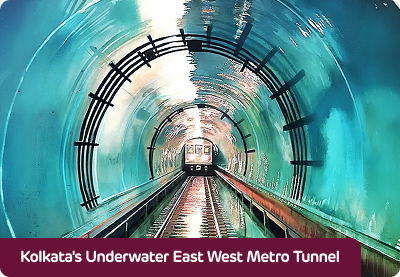 Kolkata's Underwater East-West Metro Tunnel